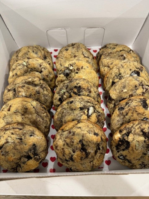 Mint Chocolate-Cookies & Cream Sourdough Cookies - Full Dozen